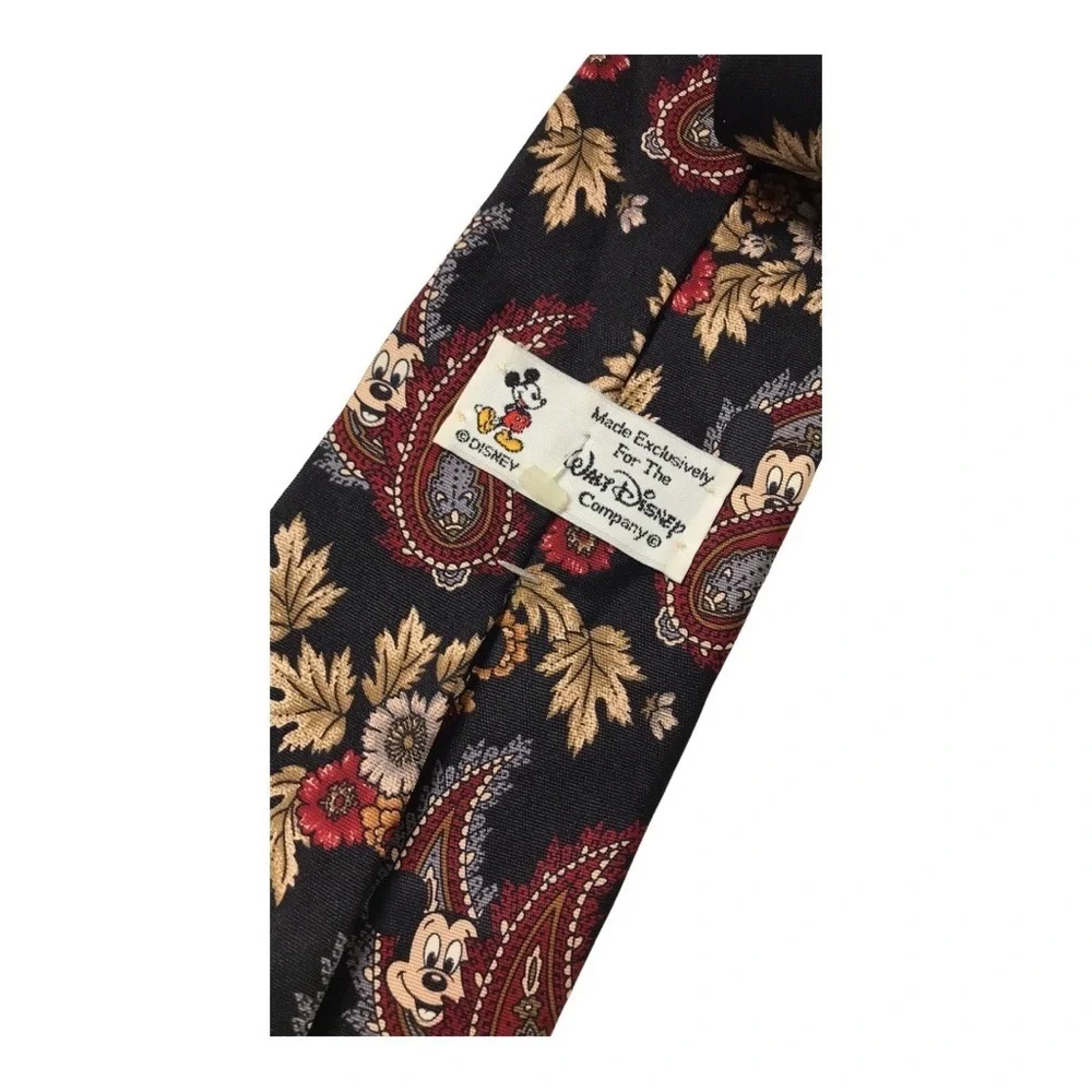 VINTAGE DISNEY MICKEY MOUSE 100% Silk Tie